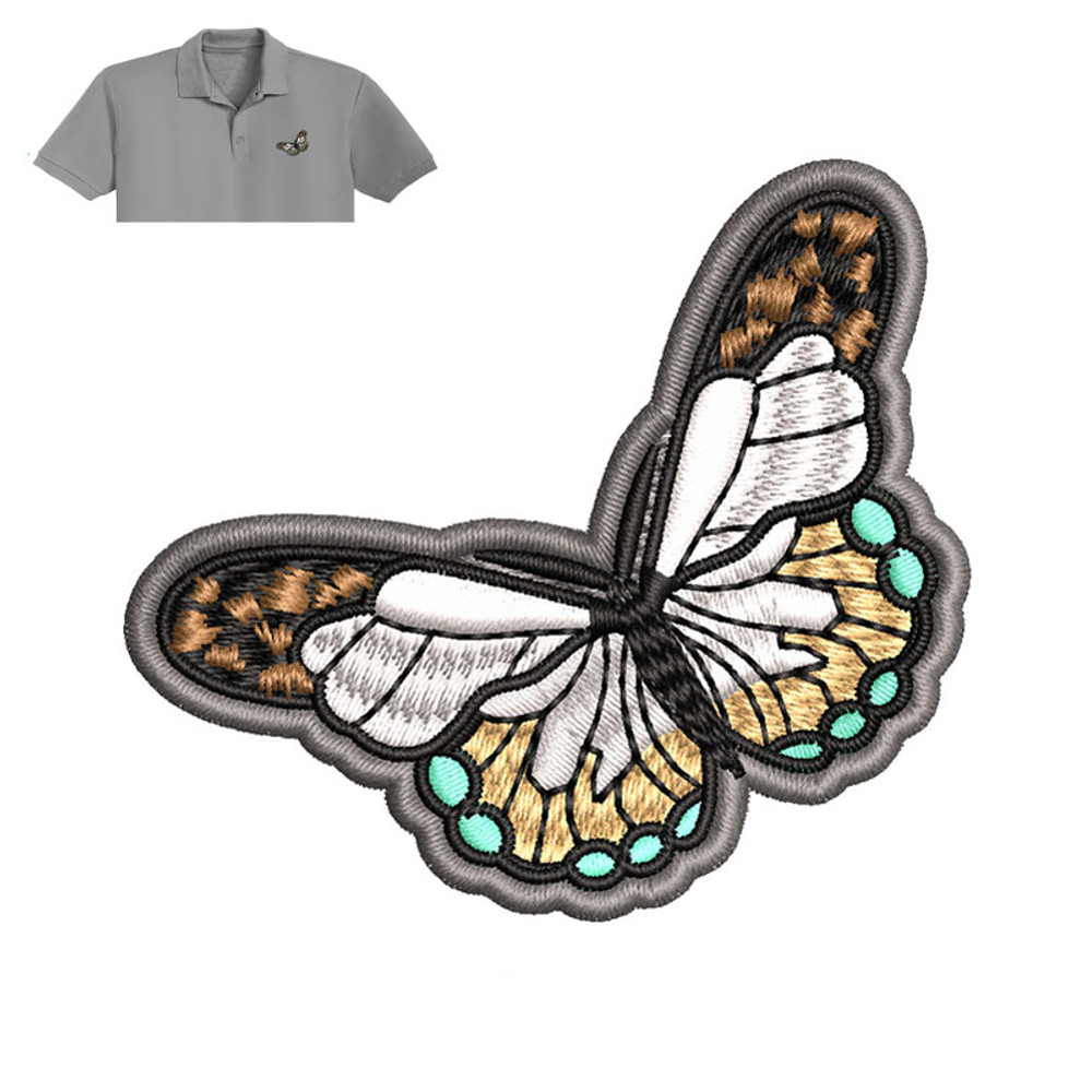 Butterfly Embroidery logo for Polo Shirt ..jpg