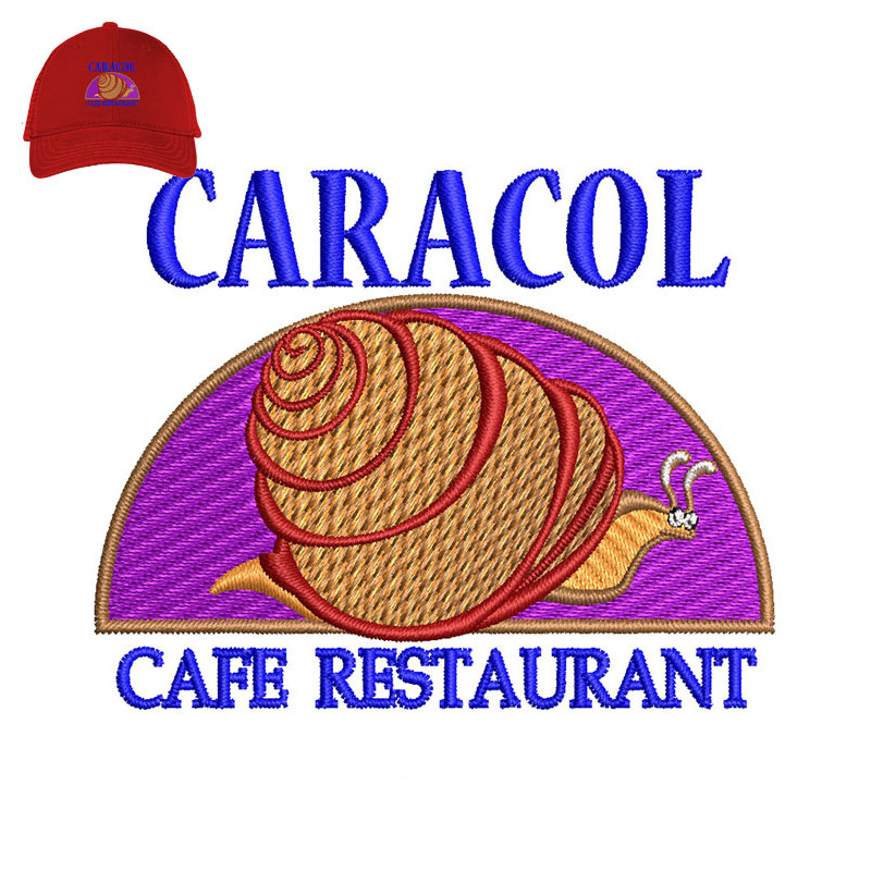 Caracol Cafe Embroidery logo for Cap..jpg