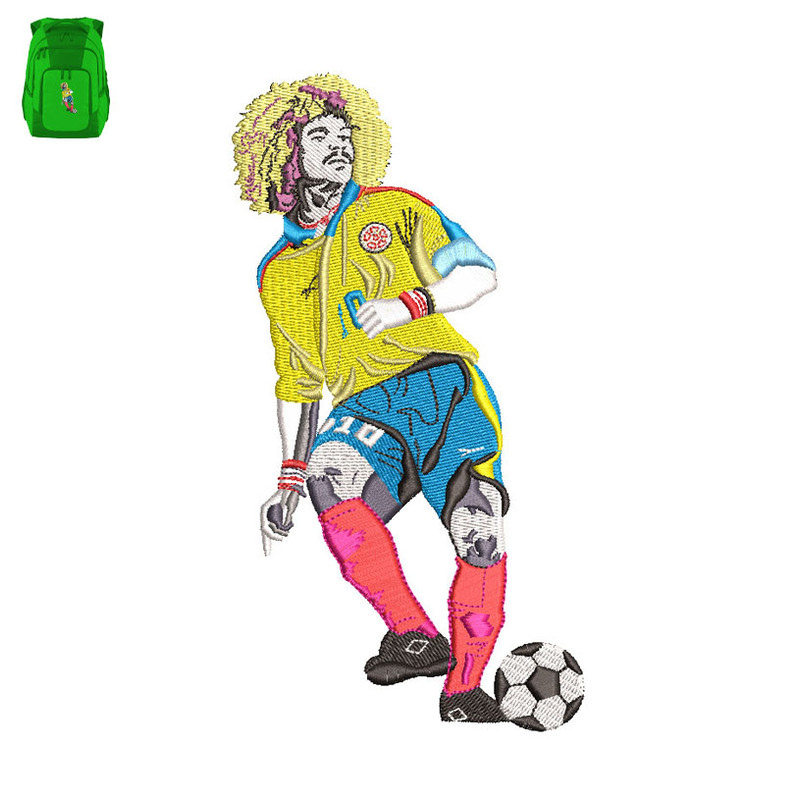 Carlos Valderrama Embroidery logo for Bag..jpg