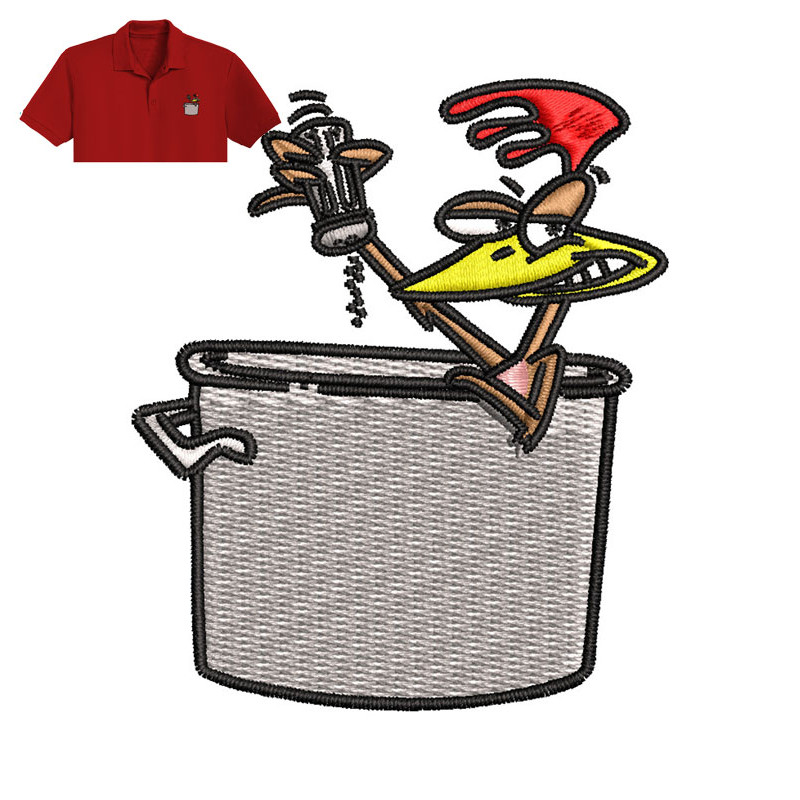 Cartoon Chicken Embroidery logo for Polo Shirt..jpg