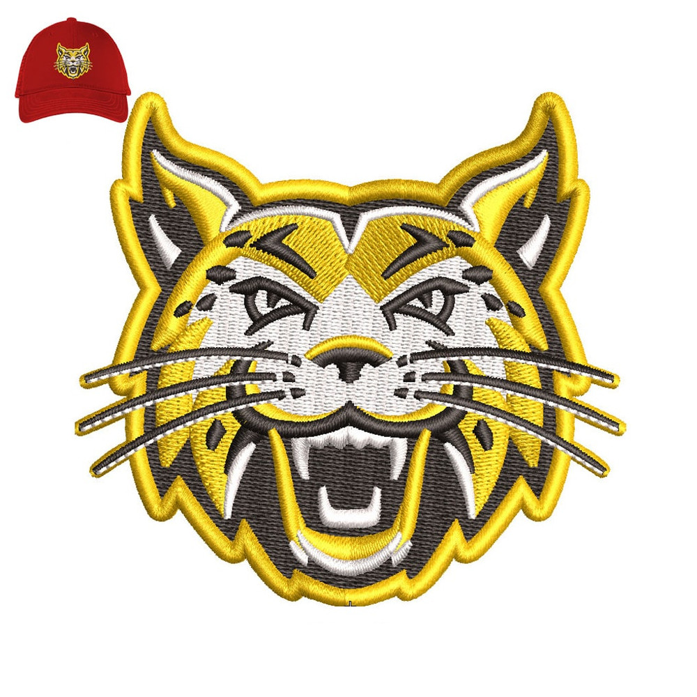 Cat 3d puff Embroidery logo for Cap ..jpg