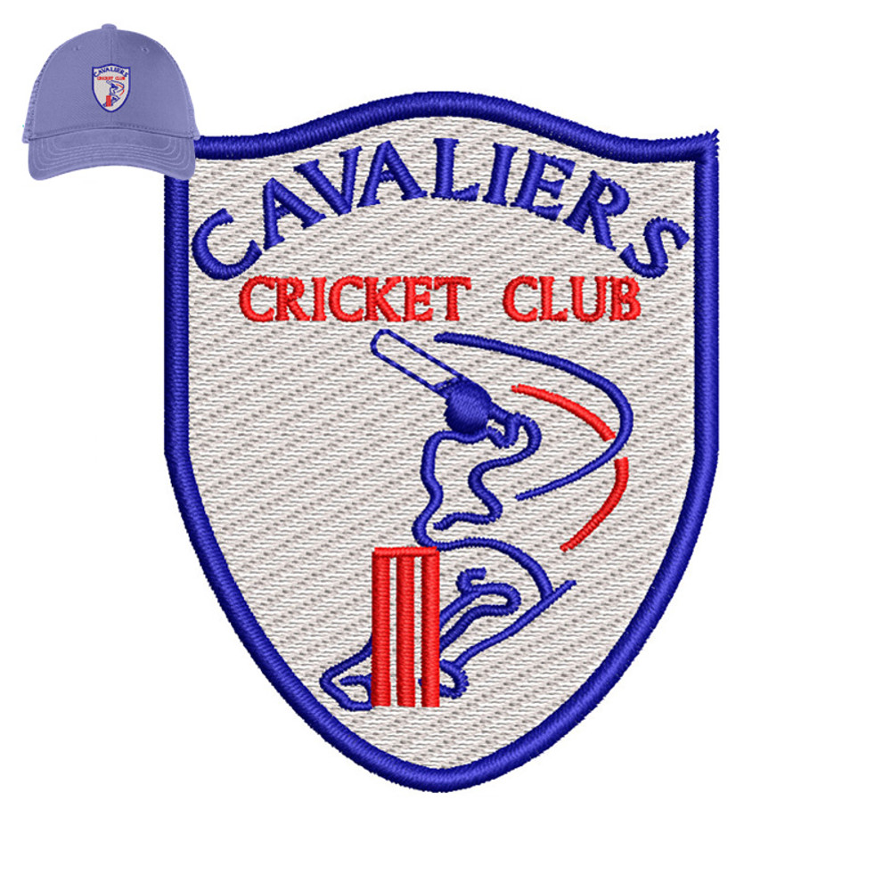 Cavaliers Cricket Embroidery logo for Cap..jpg