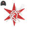 Cm Punk Star Embroidery logo for Cap ..jpg