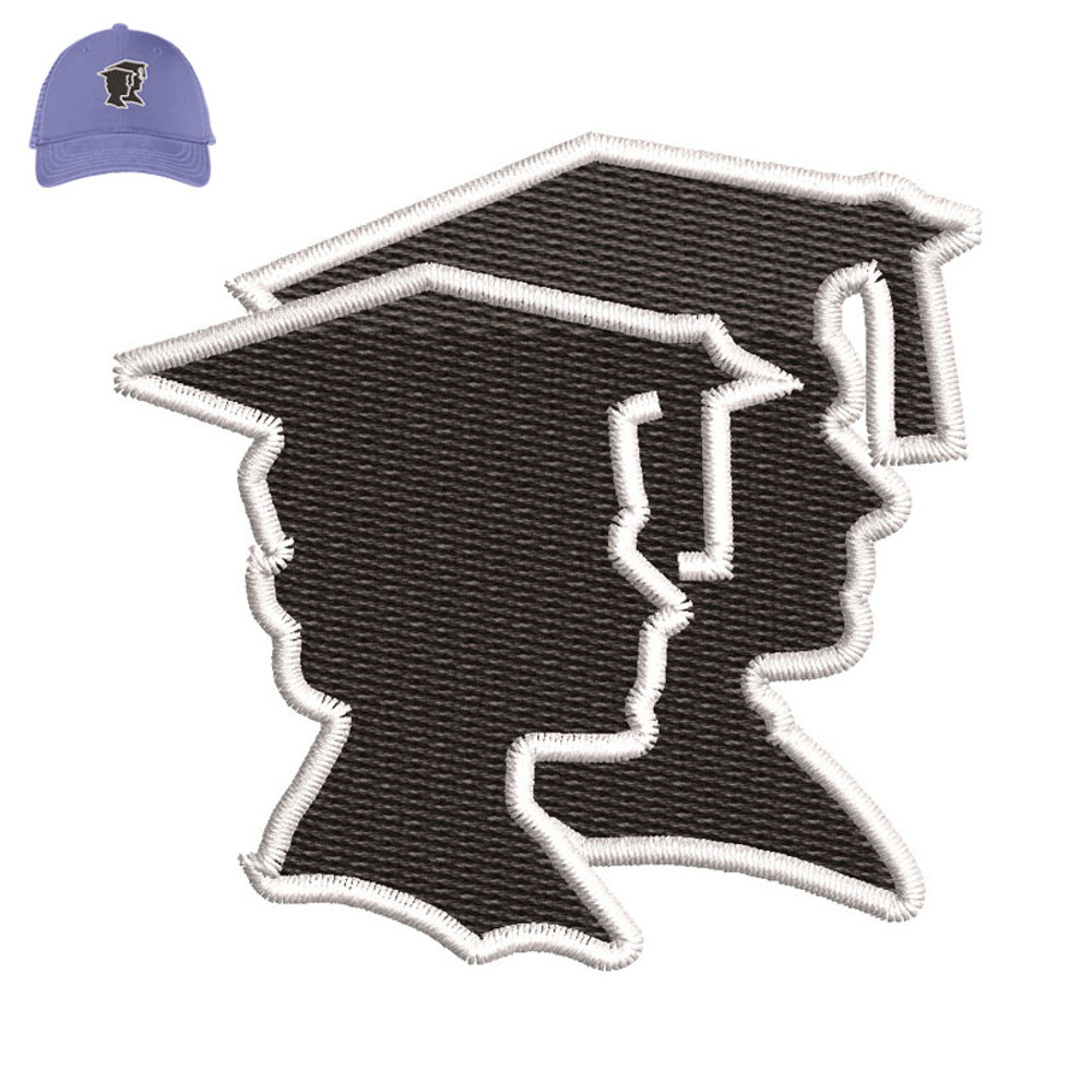 College Illustrations Embroidery logo for Cap..jpg