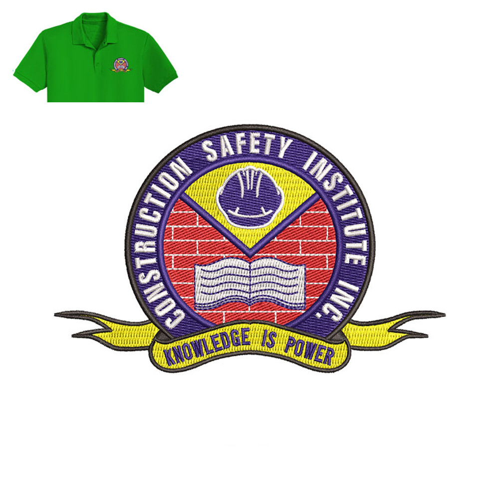 Construction Safety Embroidery logo for Polo Shirt..jpg