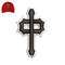 Cool Cross 3d puff Embroidery logo for Cap..jpg