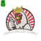 Crown Chicken Embroidery logo for Bag..jpg