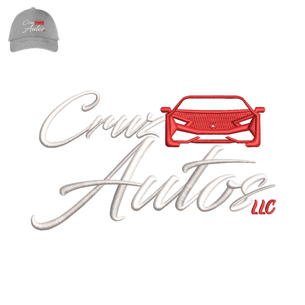 Cruz Autos LLC 3d Puff Embroidery logo for Cap..jpg