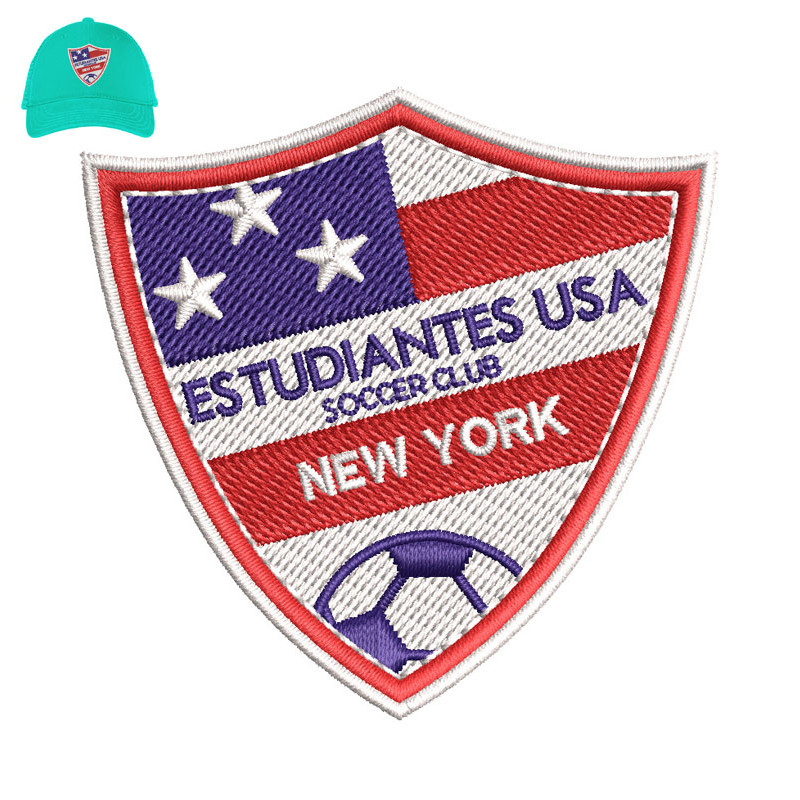 Estudiantes USA Soccer Club Embroidery logo for Cap..jpg