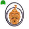 Face Buddha Embroidery logo for Cap..jpg
