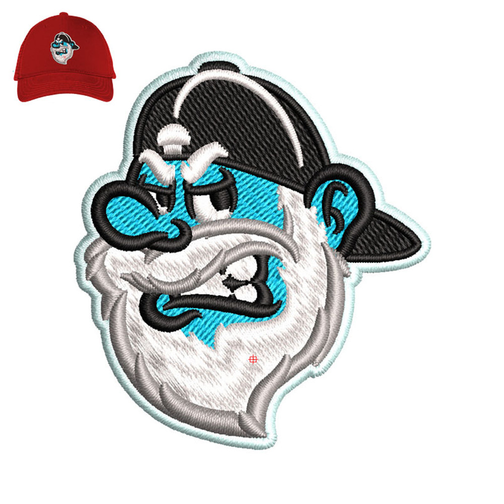 Fat man Softball Embroidery logo for Cap ..jpg