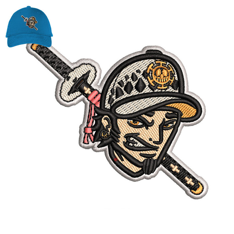 Fighter Man Embroidery logo for Cap..jpg