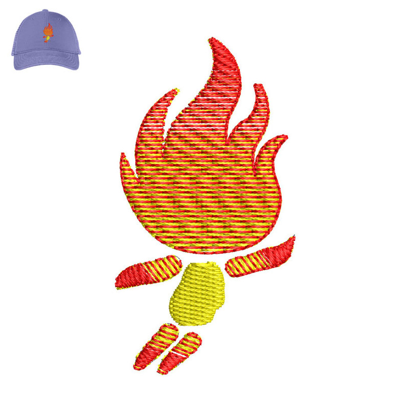 Fire Man Embroidery logo for Cap..jpg