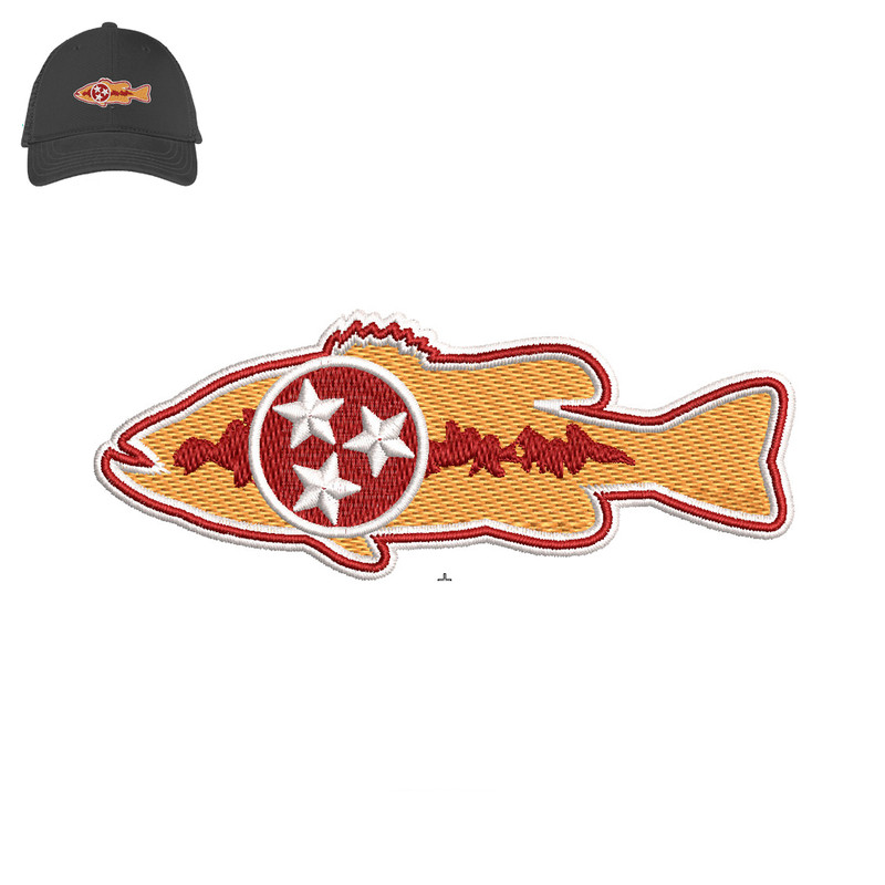 Fish 3 Star Embroidery logo for Cap..jpg