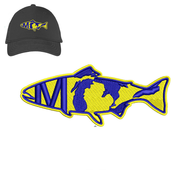 Fish M Embroidery logo for Cap ..jpg