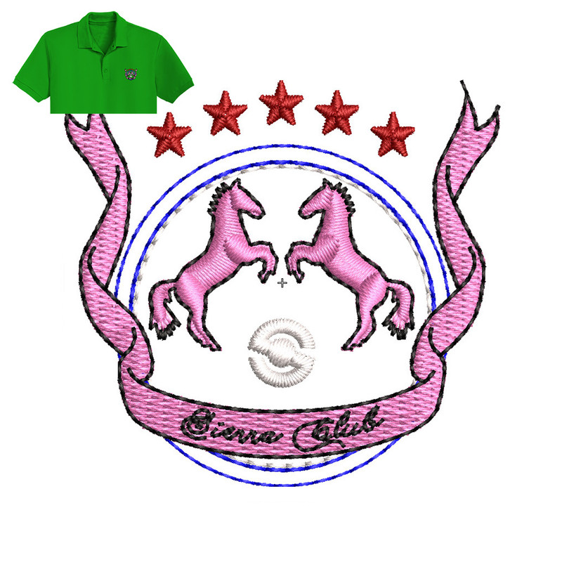 Five Star Horse Embroidery Logo For Polo Shirt.jpg