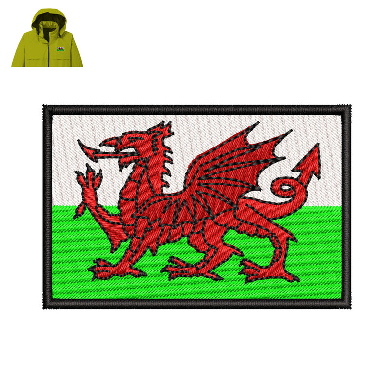 Flag Of Wales Embroidery logo for Jacket..jpg