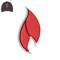 Flame 3d puff Embroidery logo for Cap..jpg