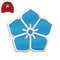 Flower 3d puff Embroidery logo for Cap ..jpg