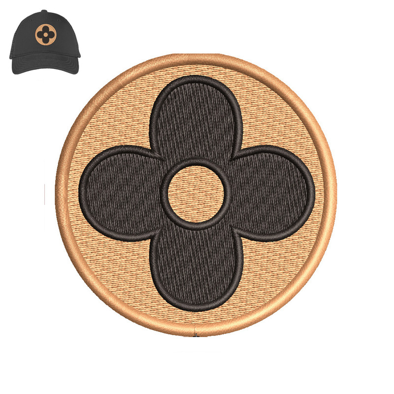 Flower Embroidery logo for Cap ..jpg