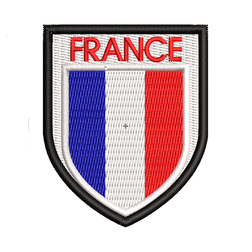 France Flag Embroidery logo for Patch ..jpg