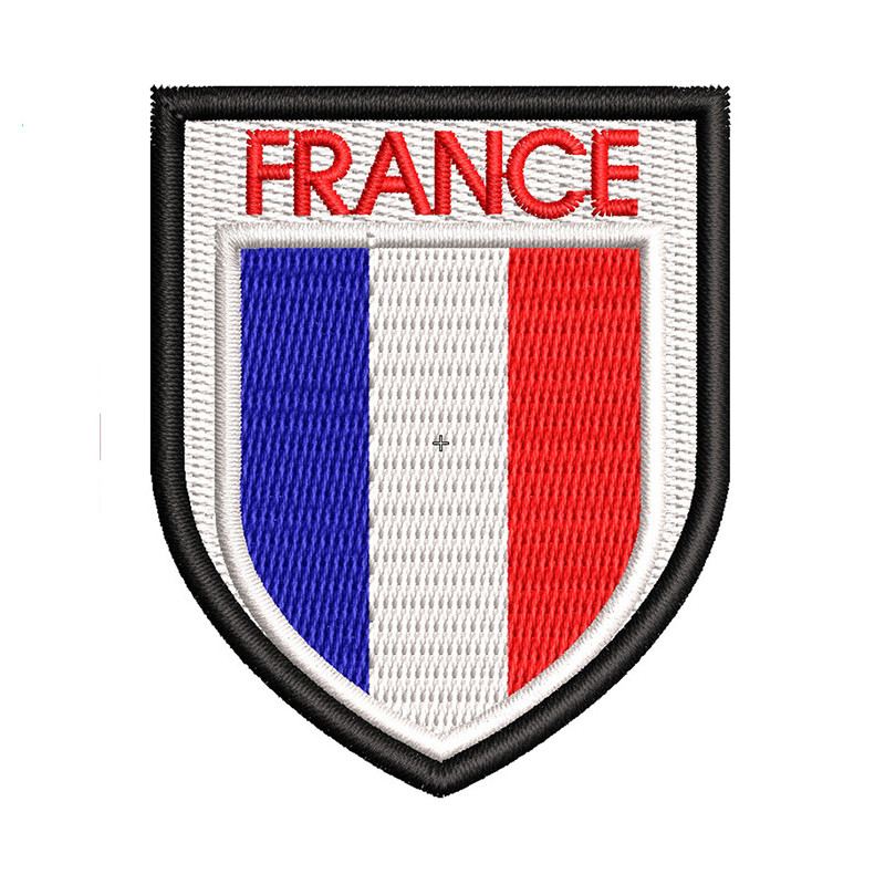 France Flag Embroidery logo for Patch ..jpg