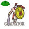 Gladiator Man Embroidery logo for Polo Shirt..jpg