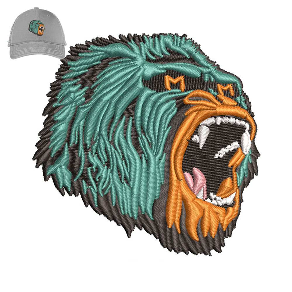 Gorilla Head Embroidery logo for Cap..jpg