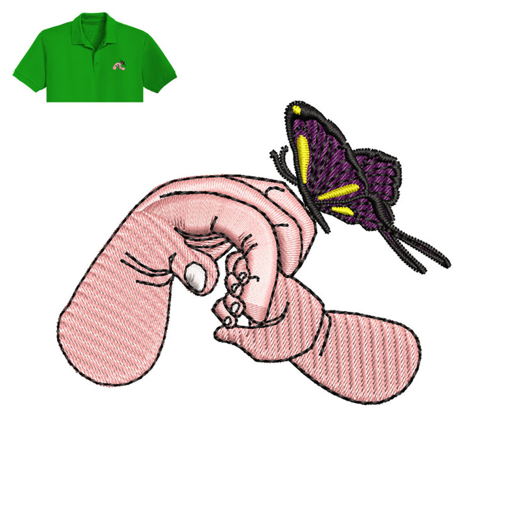 Hand and Butterfly Embroidery logo for Polo Shirt..jpg