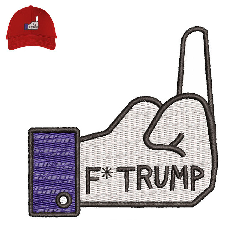 Hand Trump Embroidery logo for Cap..jpg