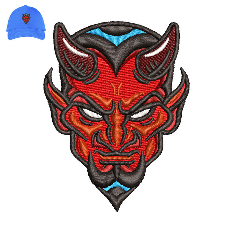 Hannya Mask Embroidery logo for Cap..jpg