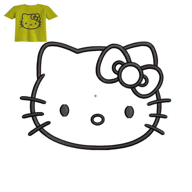 Hello Kitty Embroidery logo for Baby T-Shirt..jpg