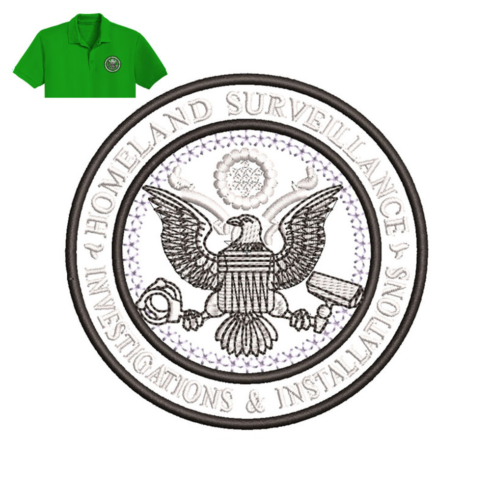Homeland Surveillance Embroidery logo for polo shirt..jpg