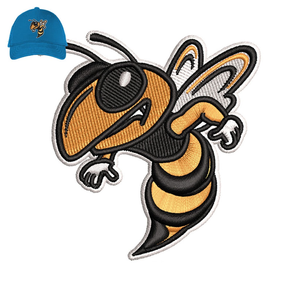 Honeybee Insect Embroidery logo for Cap..jpg