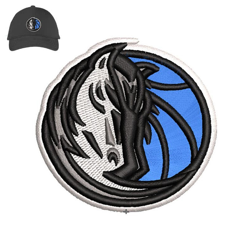 Horse 3d puff Embroidery logo for Cap..jpg