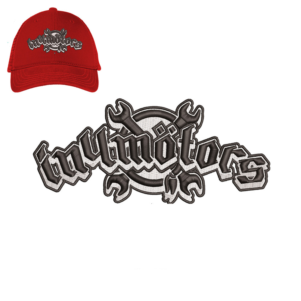 Inymotors 3d puff Embroidery logo for Cap ..jpg