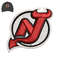 jersey devils 3d puff Embroidery logo for Cap..jpg