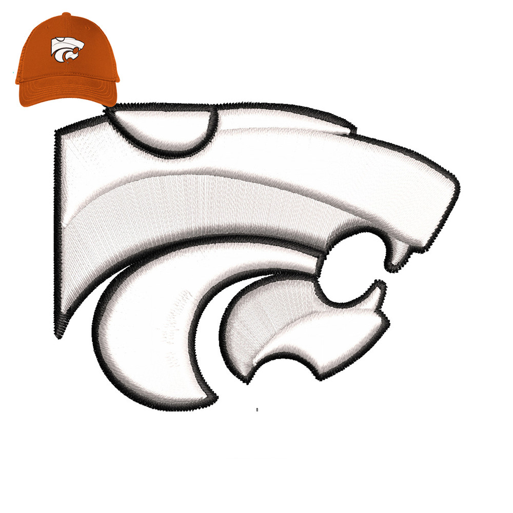 Kansas Embroidery 3d puff logo for Cap..jpg