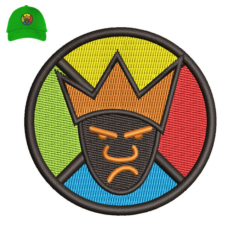 King Face Embroidery logo for Cap..jpg
