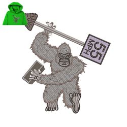 king kong embroidery logo for hoodie,logo embroidery, embroidery design, logo nike embroidery