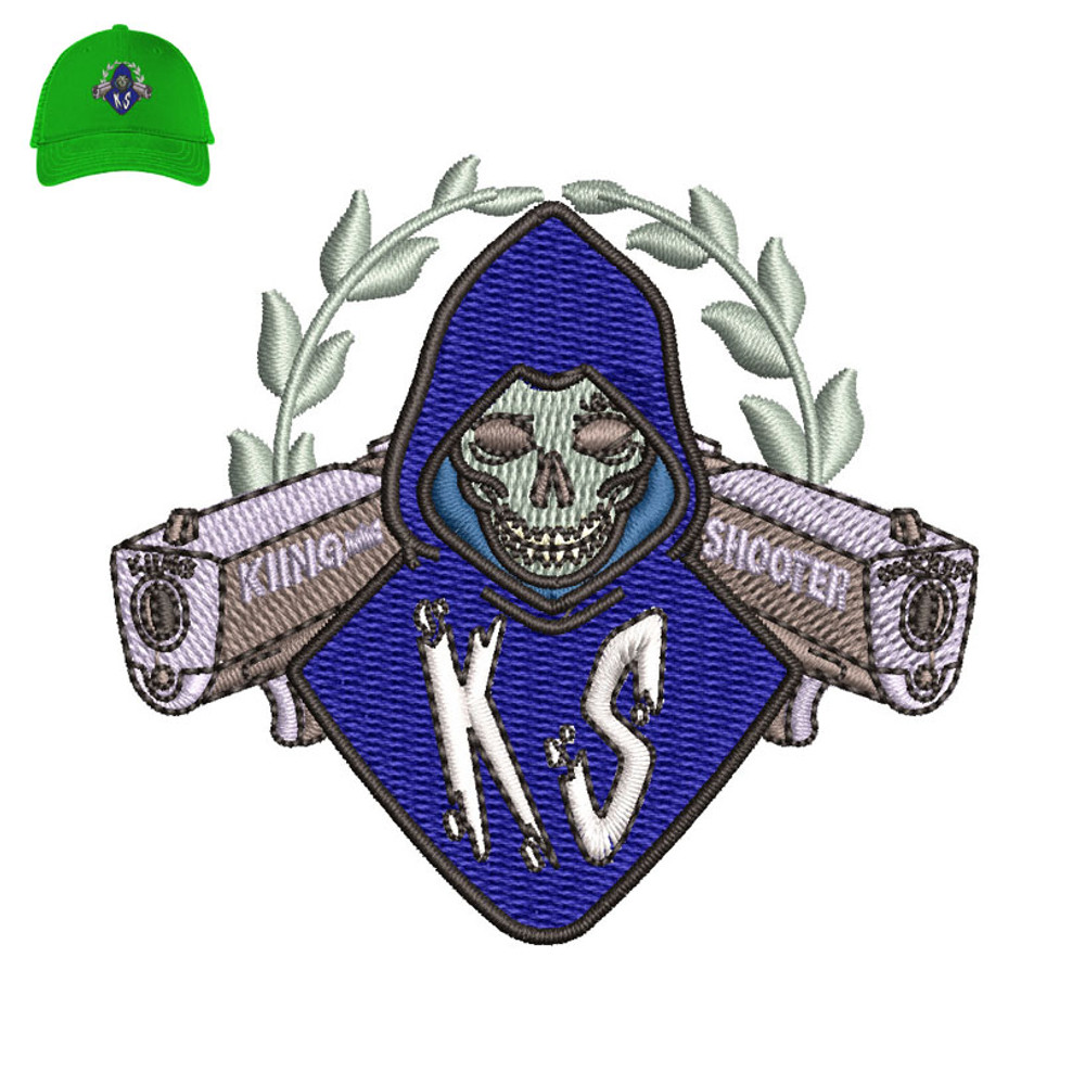 King Shooter Embroidery logo for Cap..jpg