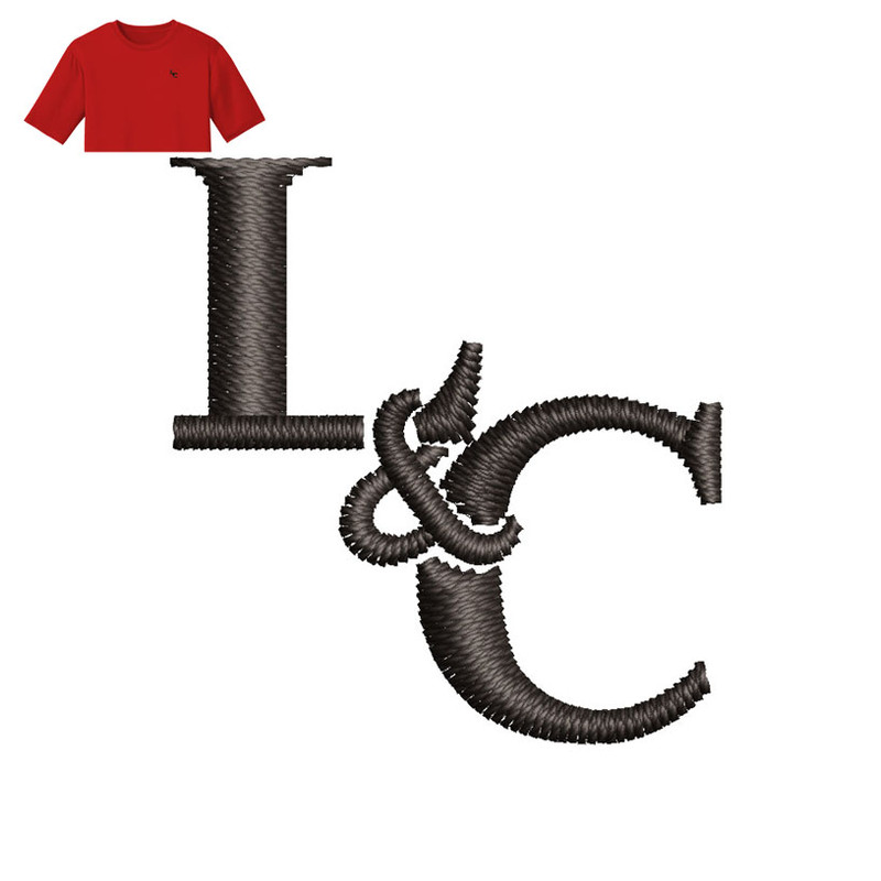 L And C Letter Embroidery logo for T Shirt..jpg