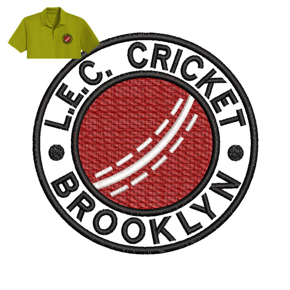 LEC Cricket Brooklyn Embroidery logo for Polo Shirt..jpg