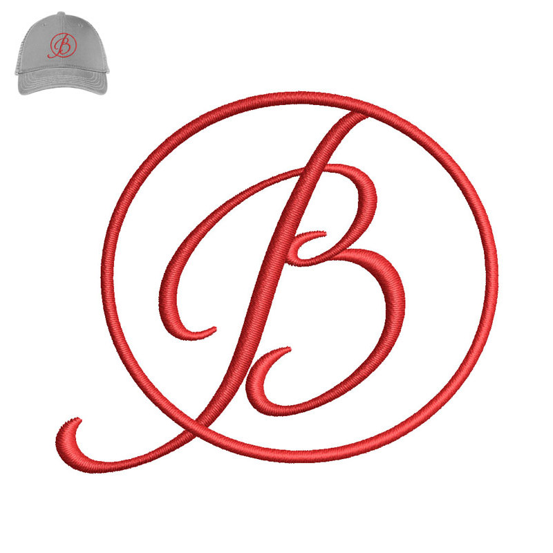 Letter B Embroidery logo for Cap..jpg