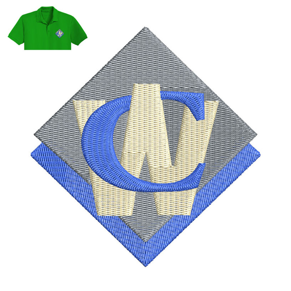 Letter WC Embroidery logo for Polo Shirt..jpg