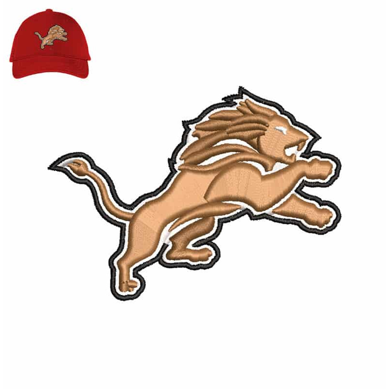 Lion 3d puff Embroidery logo for Cap..jpg