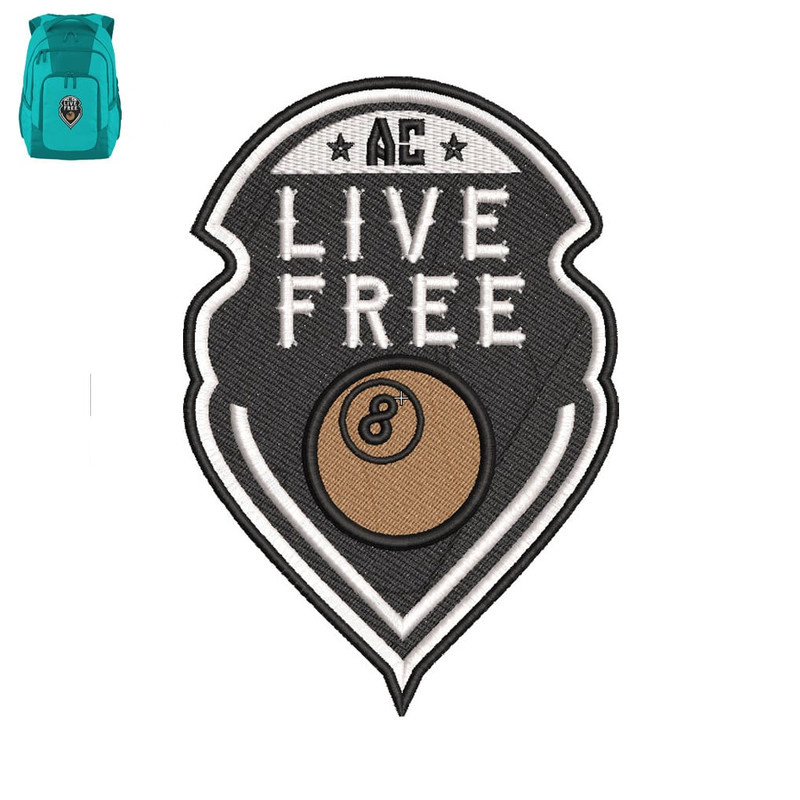 Live Free Embroidery logo For Bag..jpg