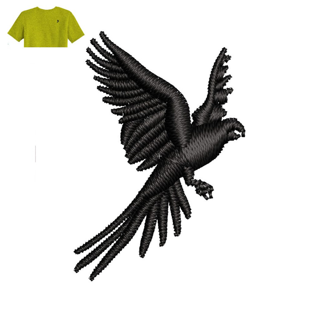 Mexican Blackbird Embroidery logo for T-Shirt..jpg