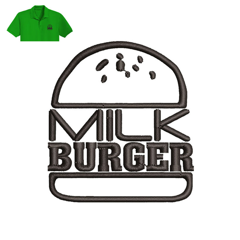 Milk Burger Embroidery logo for Polo Shirt..jpg