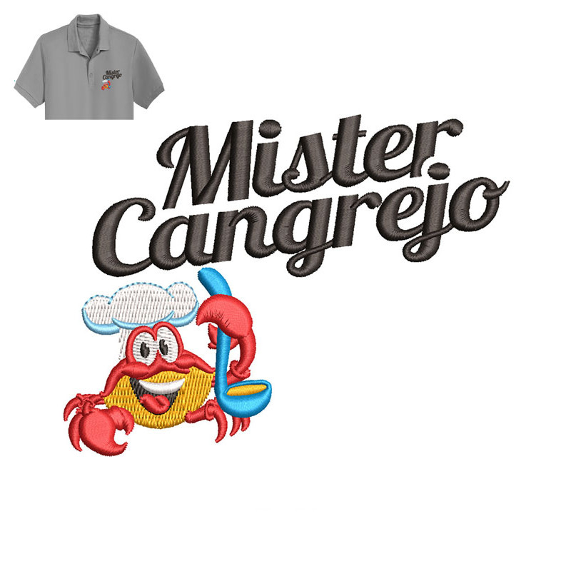 Mister Cangrejo Embroidery logo for Polo Shirt..jpg